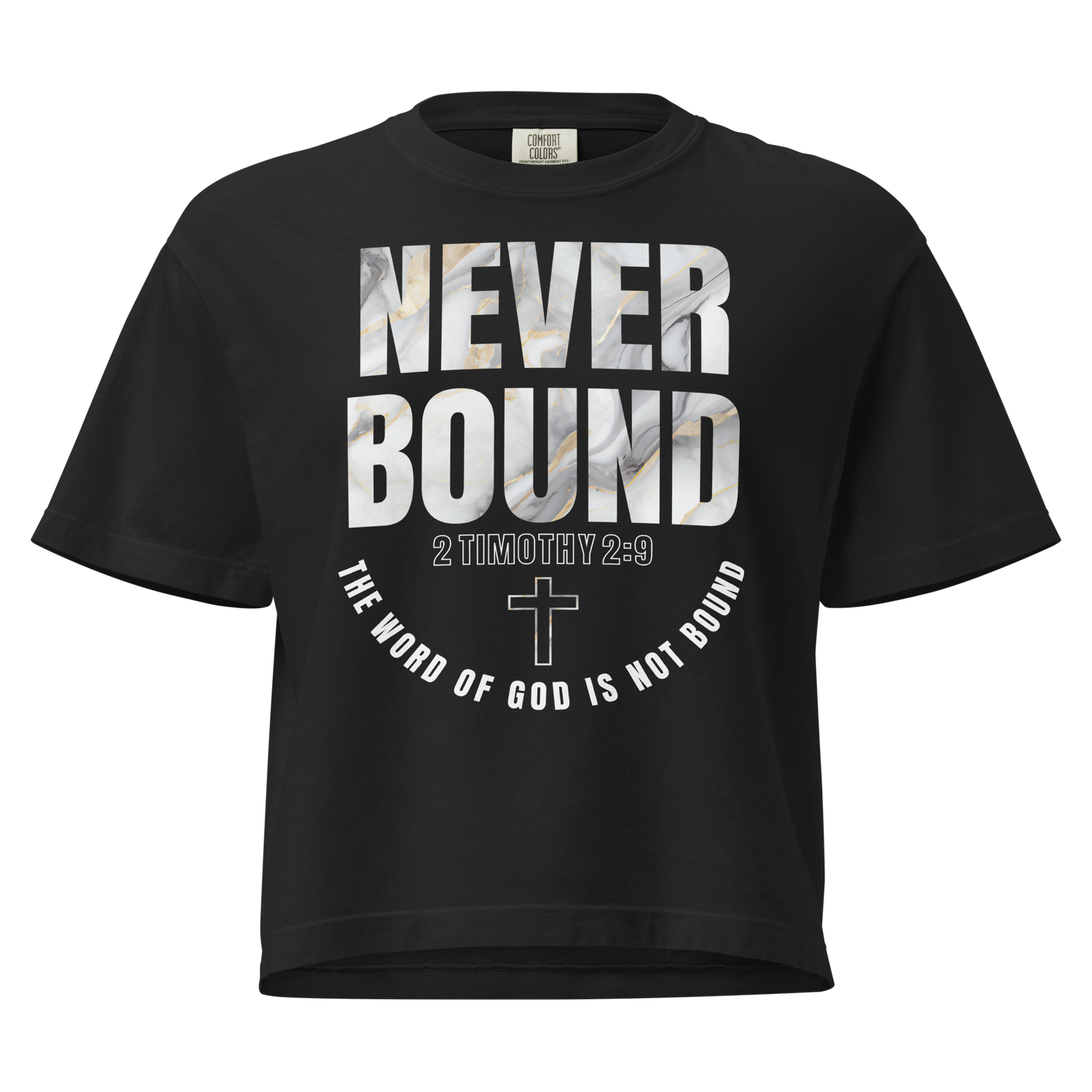 2 Timothy 2:9 Heavyweight Crop top