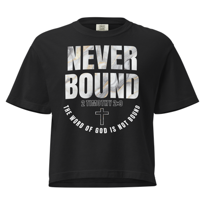 2 Timothy 2:9 Heavyweight Crop top