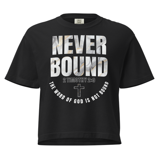 2 Timothy 2:9 Heavyweight Crop top