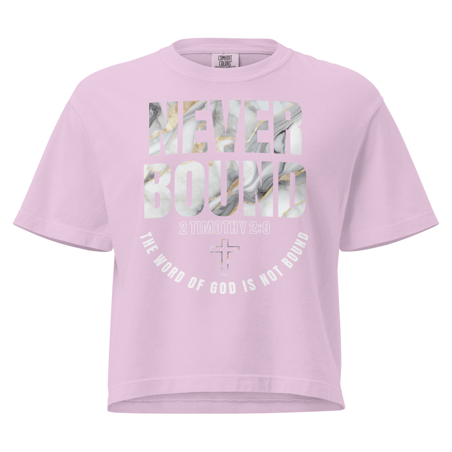 2 Timothy 2:9 Heavyweight Crop top