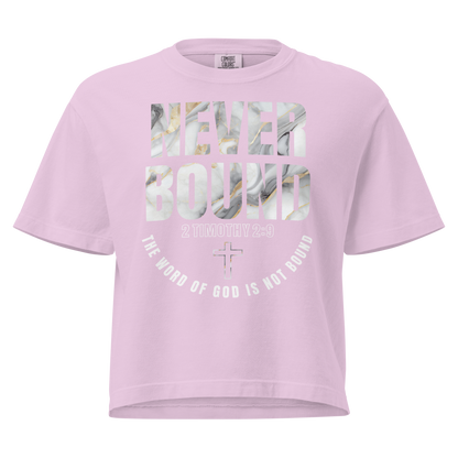 2 Timothy 2:9 Heavyweight Crop top