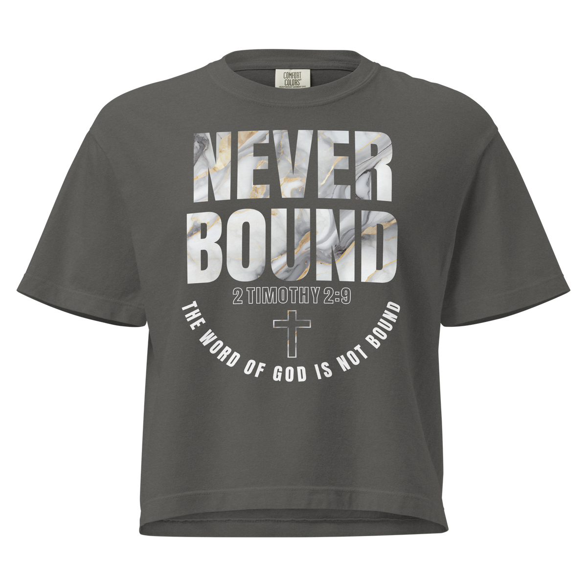 2 Timothy 2:9 Heavyweight Crop top