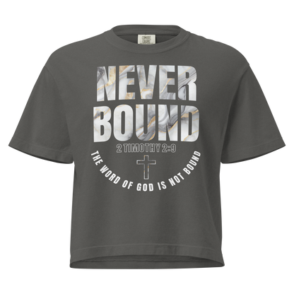 2 Timothy 2:9 Heavyweight Crop top